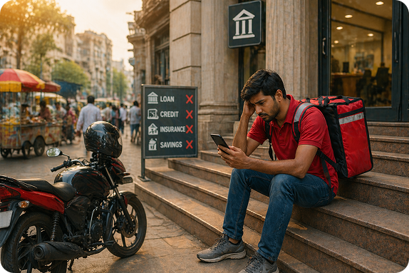 Gig workers loan challenges India